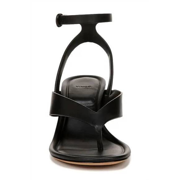 NEW VINCE women's julian thong heeled sandals in black